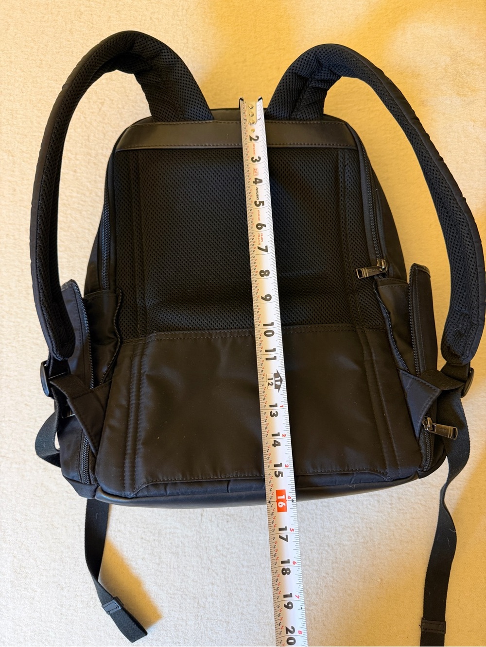 TUMI 66780D0 Black Nylon Laptop Backpack Business Travel Work Bag - Picture 6 of 13